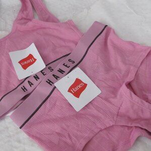 NWT - Hanes Bralette and Boyshorts Set
